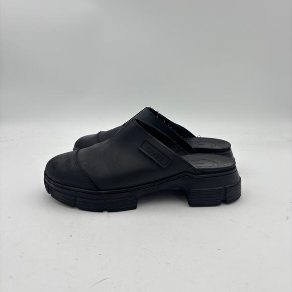 Ganni City Mules Recycled Rubber Clogs Slip Ons Women's 38 - Picture 5 of 13